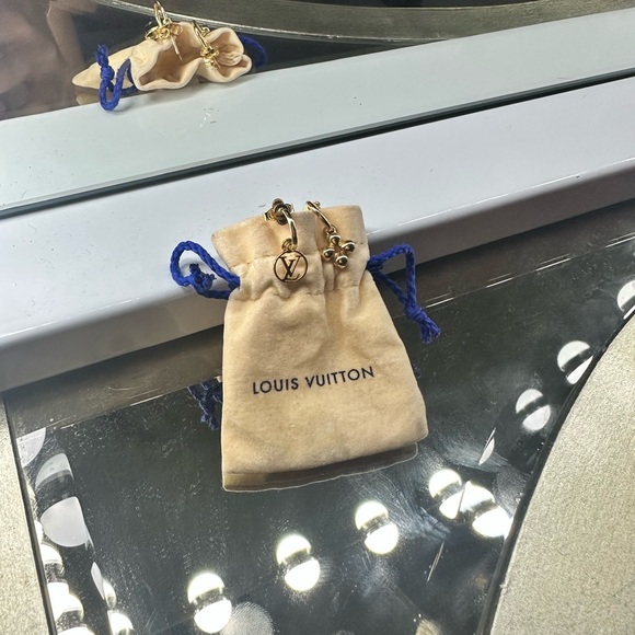 Gold Louis Vuitton earrings - Picture 4 of 10